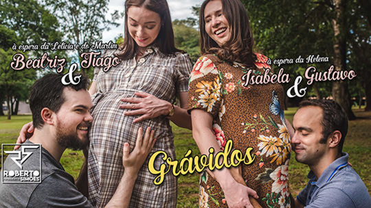 Grávidos: Beatriz & Tiago / Isabela & Gustavo Grávidos: Beatriz & Tiago / Isabela & Gustavo