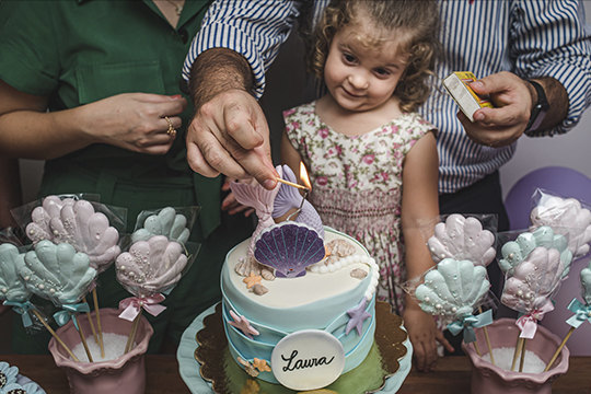 Aniversário - Laura, 3 anos - Festa em Casa - Campo Grande - MS